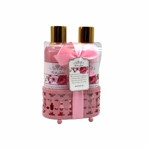 Bubble bath and body lotion rose fragrance cosmetic bag hotel home spa bath set