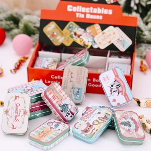 Candy Baking Cookies Biscuit Case Gift Container Tinplate christmas gift tin box candy christmas cake