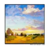 Canvas Support Base and Oil Medium Modern Abstract Canvas Art