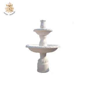 Carved white marble stone water fountain pieces for garden NT-00668RI