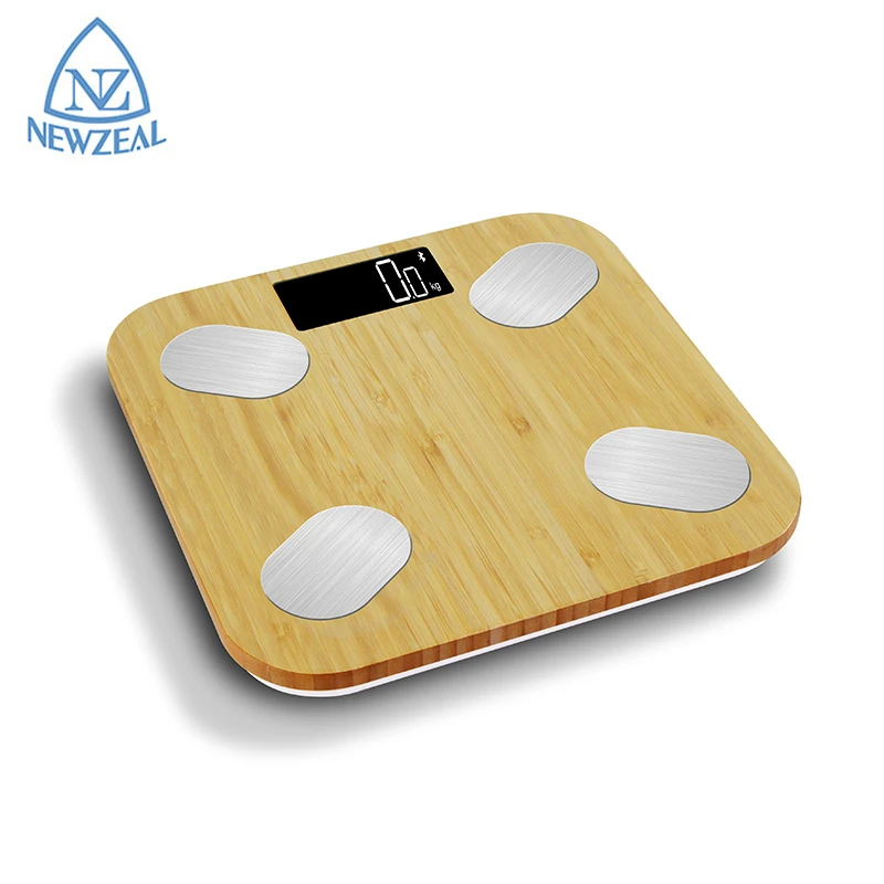 CE Approved Analyzer Bone Mass Water Big LCD Blue Tooth Body Fat Scale With IOSs And Android APP