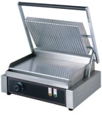 CE Approved Commercial Grill Electric Iron Grooved Plate Breakfast Sandwich Maker