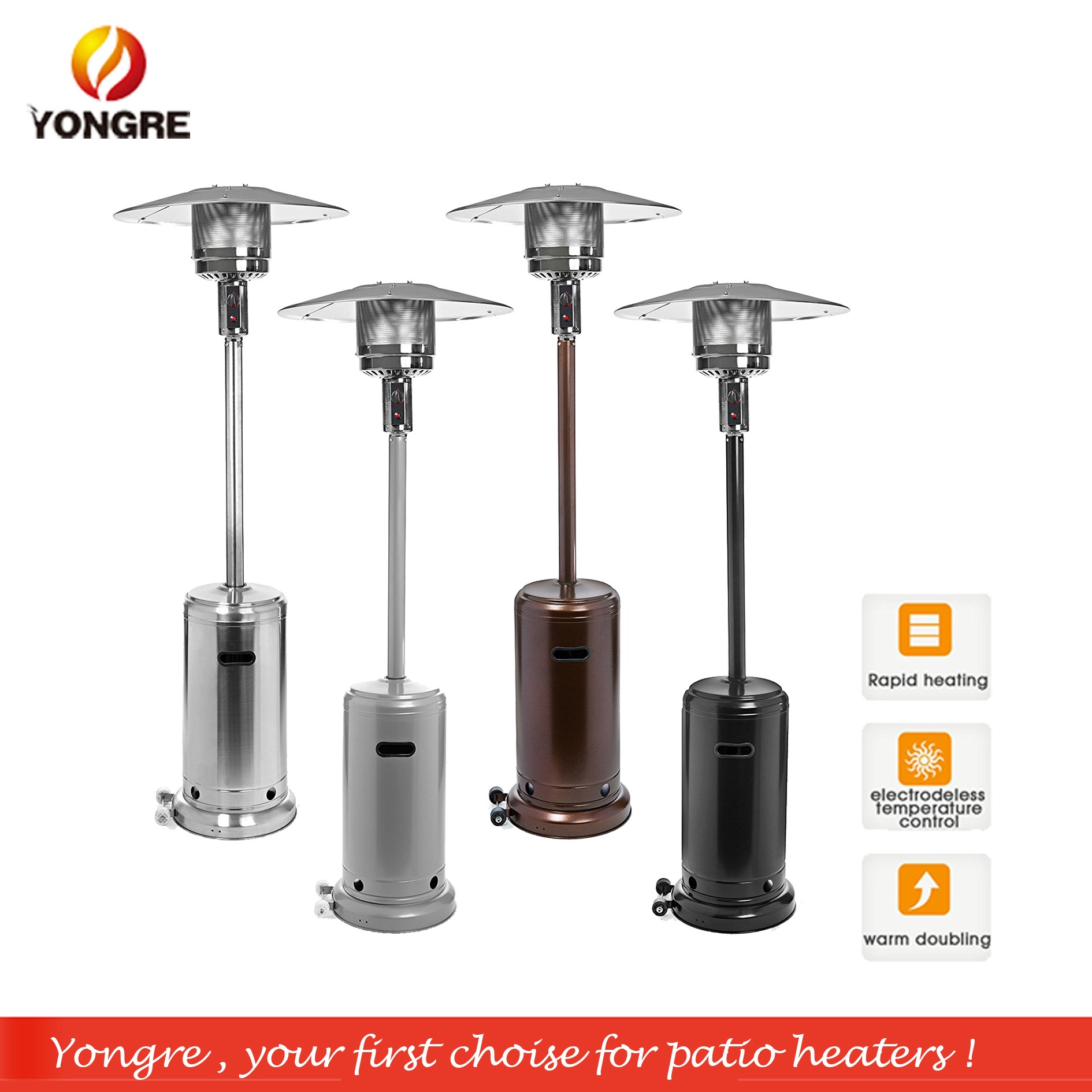 CE certification Outdoor mushroom patio propane infrared gas flame heater for garden