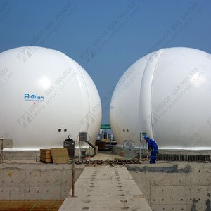 CE Double membrane biogas storage balloon, gas storage bag, gas holder