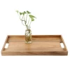 cheap acacia wood serving tray for tea and coffee