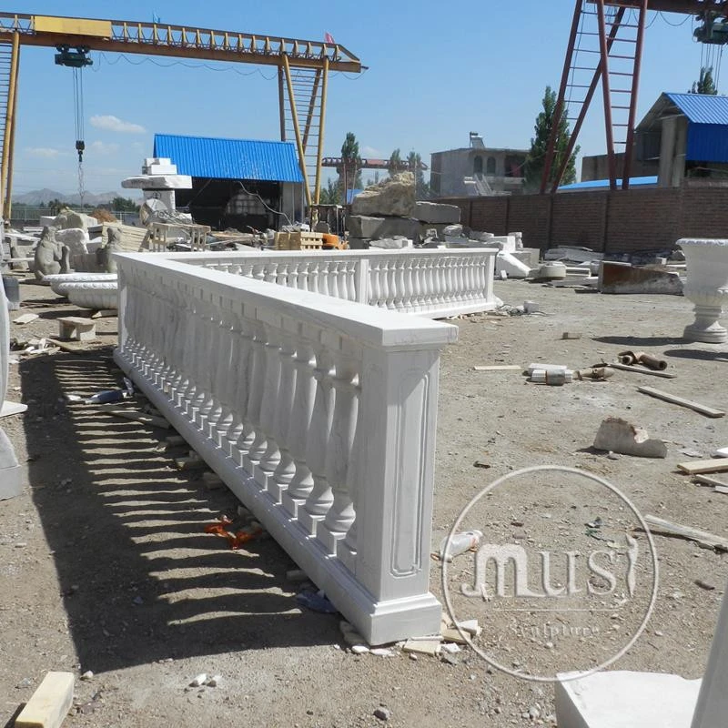 Cheap High Quality White Marble Handrail Stone Baluster