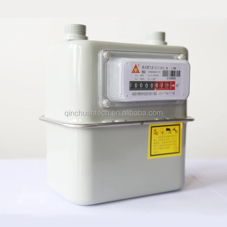 cheap price indoor small diaphragm gas meter g1.6 for natural gas