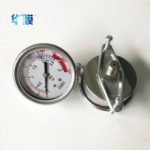 Cheap stainless steel glycerine or silicone oil filled pressure gauge for air compressor