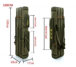 cheap wholesale Three Layer Fishing Rod Bag Large Capacity Waterproof Fishing Tackle Bag