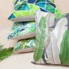 Cheersee blue  cotton rainforest throw pillows outdoor tropical custom printing latest design cushion cover