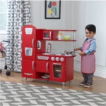 Children Vintage Kitchen Play set Sleek Kids Fun Pretend Play Easy Clean