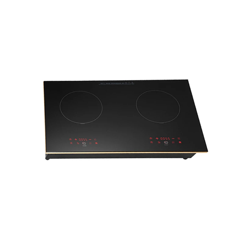 China Cheap Two Burner Induction Cooktop 220V Electric Induction Cooker 2200W Toughened Glass Induction Cooker