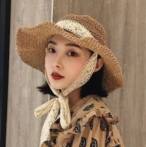 China factory price wholesale satin file womens straw hat