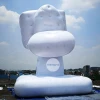 China Supply PVC0.4mm Outdoor Furniture Supplies Large White Inflatable Toilet
