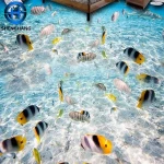 China waterproof floor mural 3d Floor Sticker pvc 8d sticker self adhesive pvc sticker 2020