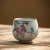 Import chinease style handmade  retro flowers personal ceramic kungfu tea cup 110ml from China