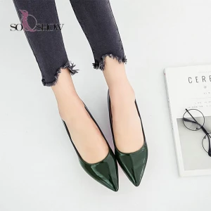 Chinese cheap wholesale big size  Pointed Toe PU Upper High-Heel office shoes for women and ladies