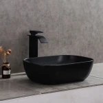 chinese designs ceramic countertop black bathroom sink hand wash basin