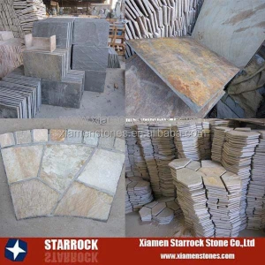 Chinese Natural Rust Color Slate Tile
