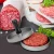 Import Chinese Supplier Products Non-stick Aluminum Round Burger Press 12cm DIY Meat Beef BBQ Grill Burger Patty Mold Hamburger Maker from China