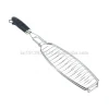 Chrome Plated BBQ Grill Fish Basket Single Fish Grilling Basket Roasting tools