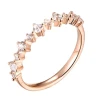 Classic 925 Sterling Silver Fine Ring AAA Zircon Ring Jewelry Wedding for Women