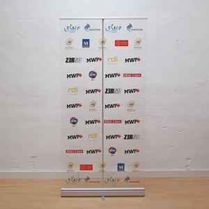 Classic Office Protective Transparent PVC Roll Up Banner Stand/