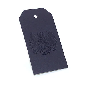 Clothing Garment Hang Tag with nylon String and Eyelet Printing Design brand Logo with 300g Paper