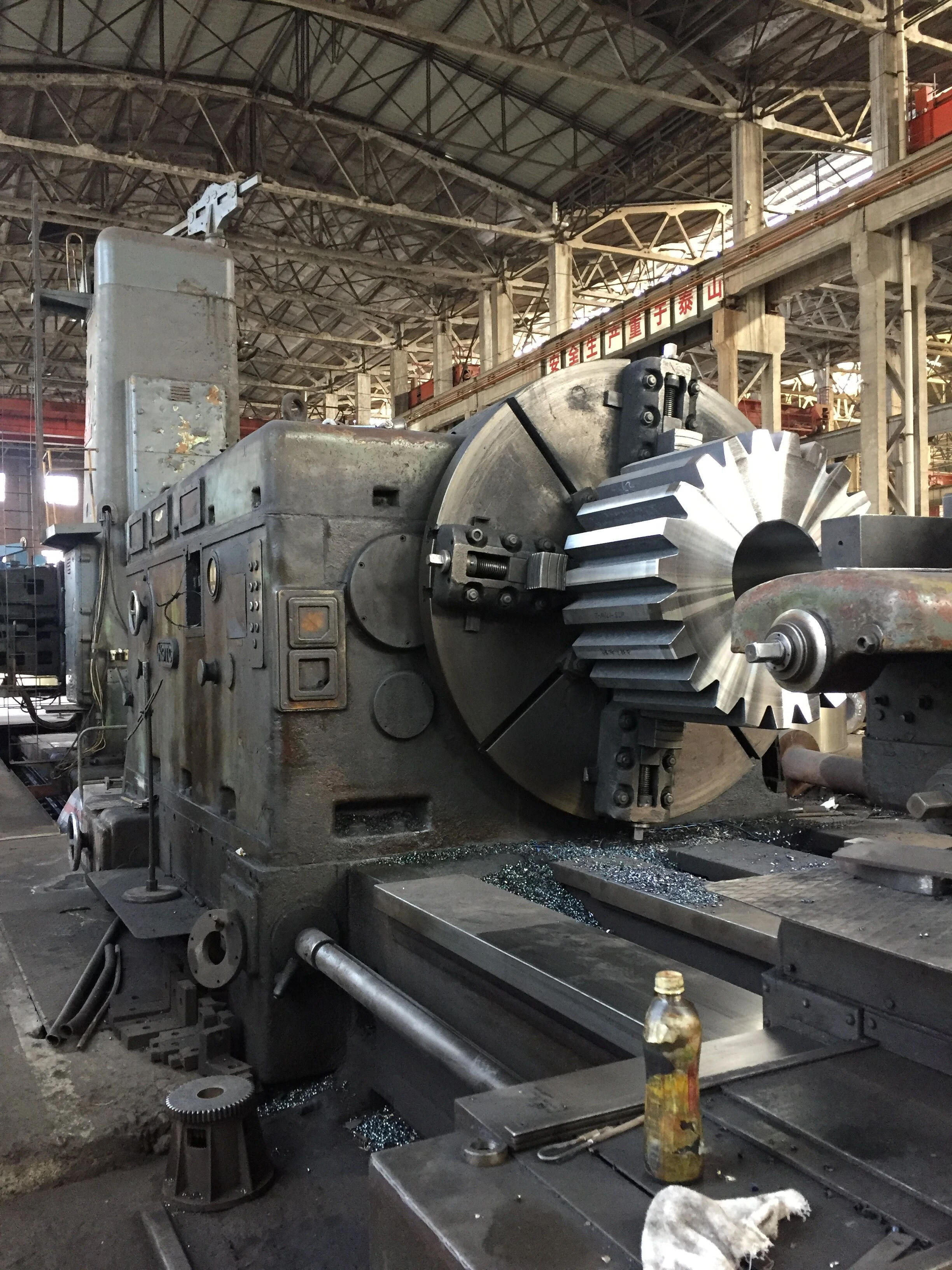 CNC lathe machining forging steel tooth gear/rotary kiln OEM spur gear pinion/cement mill forging steel pinion gear