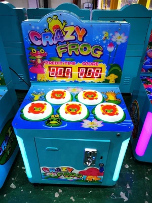 coin operated whack a mole game machine hitting frog redemption hammer arcade games