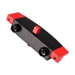 Cold and hot water switch red and black color combination bath faucet bath simple shower set