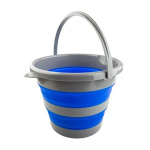 Collapsible Bucket 5L Silicone Folding Bucket Outdoor Cleaning Collapsible Bucket Water Basin Container