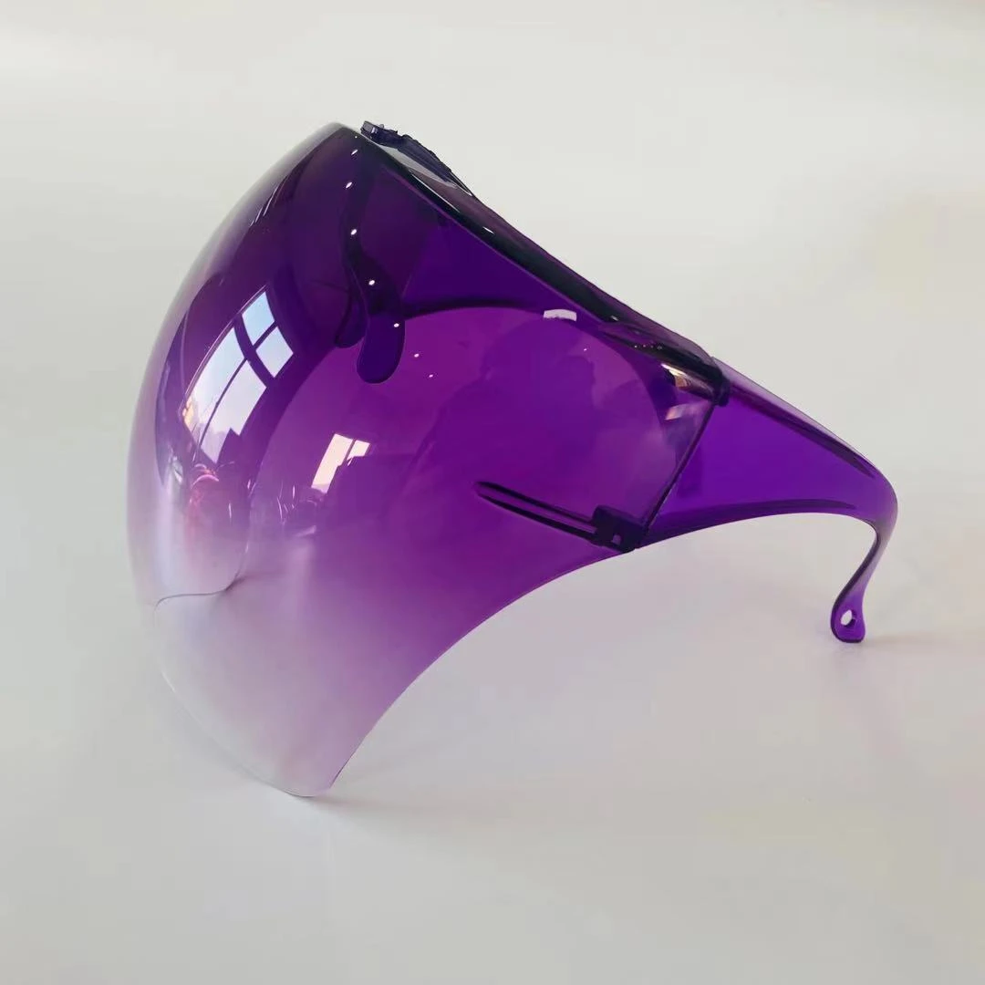 Colorful Big Frame Children Face Shield Glasses Luxury Brand Shades Sun Glasses Fashionable One Piece Anti Fog Sunglasses 2021