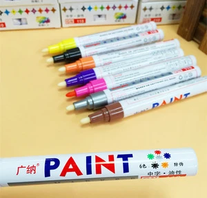 Colorful PERMANENT PAINT PEN MARKER TIRE WOOD METAL hides scratches on car repair DIY design acrylic paint pen