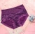 Import Comfortable jacquard lace trim large size women&#39;s panties modal middle-aged women high-waist briefs from China