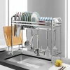 Commercial Stainless Steel Dish Racks Hanging For Hot Sale 2 Tiers Cup Drying Holder