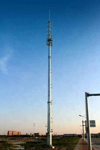 Communication tower microwave tower Single tube tower GSM tower  telecommunication tower telecom tower