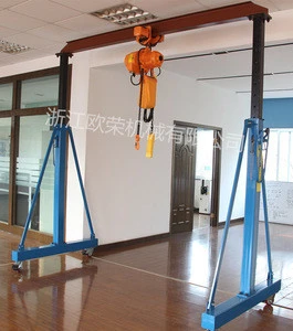 Construction Small Mini Mobile 1 2 3 4 5 ton Gantry Lifting Tools and Equipment for Granite and Marble