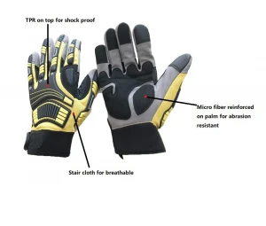 Construction Working Mechanical Equipment Safety Hand Gloves