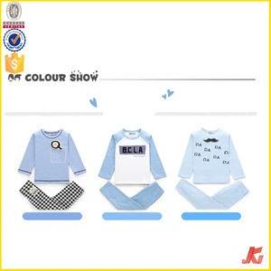Cotton yarn knitted hand stitches carton printing sweater childrens boutique clothing