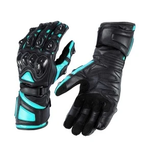 cowhide motorcycle racing gloves customized motorbike riding leather gloves