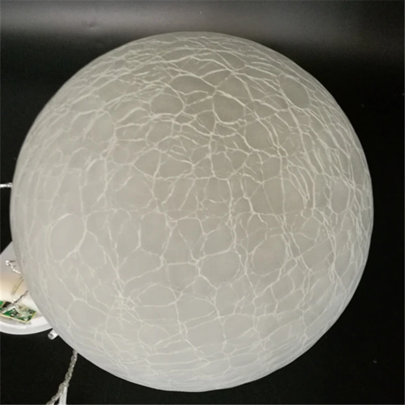 Cracked Glass Ball with warm white LED light chain Hot sell new Cracked Glass ball light