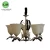 Import Cream satin shade led metal ceiling chandelier from China
