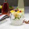 Creative cold molecular dishes cocktail crystal glass fruit salad bowl set