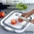 Creative Kitchen necessities collapsible chopping basin basket blocks board with bucket folding food plastic chutting baro