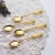 Import Creative Rose Shape Cafe Store Coffee Tea Gold Spoon zinc alloy coffee spoon from China