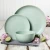 Import Crockery tableware wholesale home goods green dinnerware sets ceramic from China