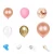 Import Cross border hot sale ROSE GOLD SEQUIN latex balloon birthday party supplies wedding decoration Balloon Set from China