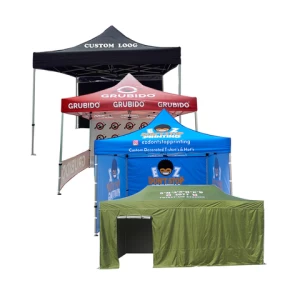 Custom Big Outdoor branded 50mm Commercial Trade Show Folding Big Tent popup gazebo 20 x 10 3x6 10x20 10 X 20 Canopy Tent