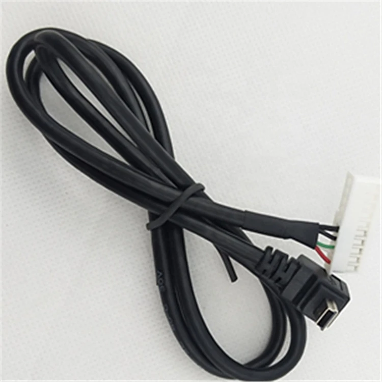 Custom Cable to PH2.0 Wire Harness Processing Welding Terminal Cable 90 Degree Head Left Angle Usb MINI 5P Multimedia RCA Cables